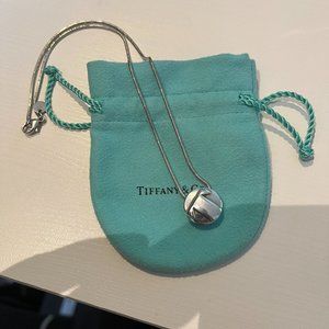 Tiffanys & Co Sterling Silver 925 Initial Letter "T" Necklace